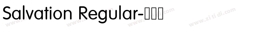 Salvation Regular字体转换